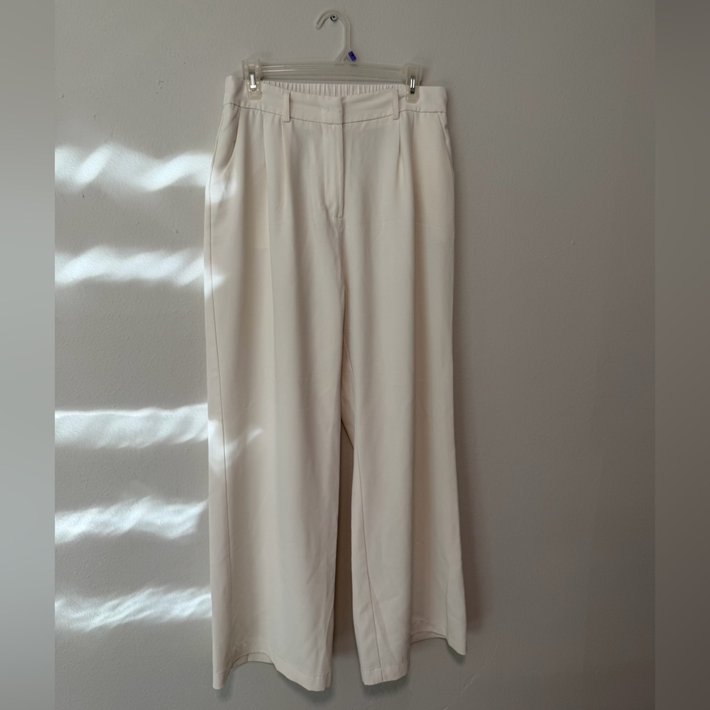Elegant Cream Women's Pants